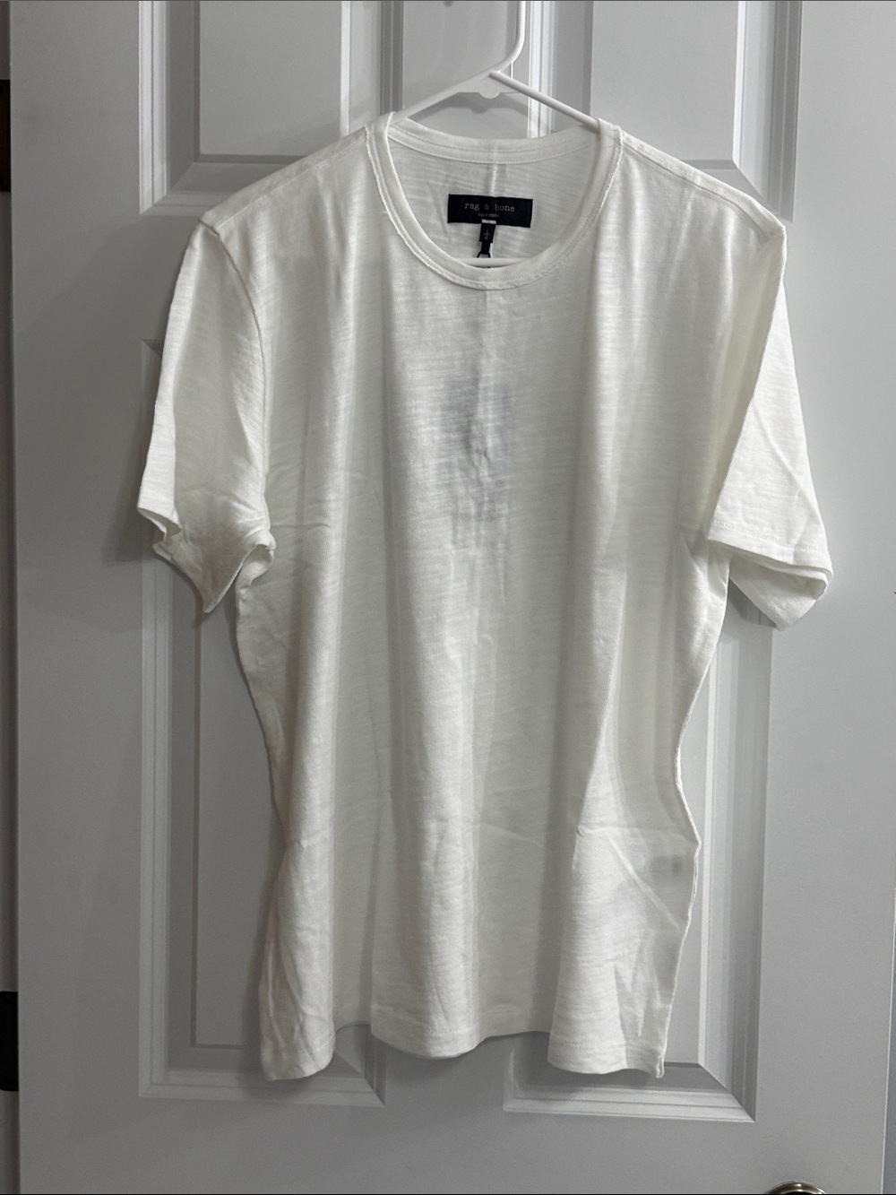 rag & bone White Short Sleeve Crew Neck Tee NWT